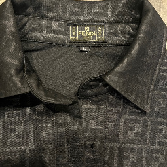 Fendi monogram collard dress with pockets - Picture 3 of 3